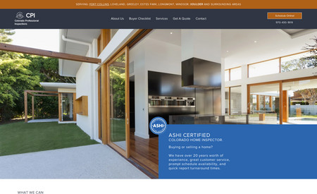 CO Home Inspection: Website, Branding, Software Integrations, Website SEO.