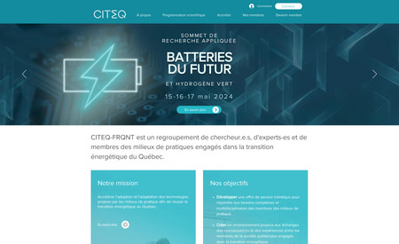 CITEQ: Conception du site Web
