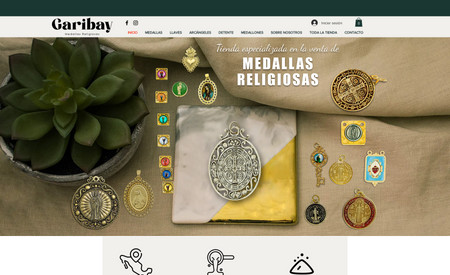 Medallas Religiosas Garibay: Empresa: Joyería - País: México