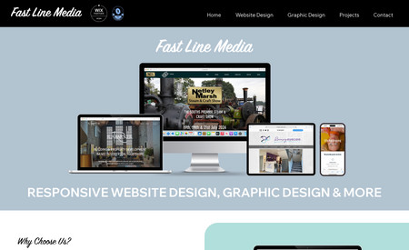 Fast Line Media: Our own website showcasing a selection of websites we have produced. Keep checking the website on a regular basis with new websites which are in production!