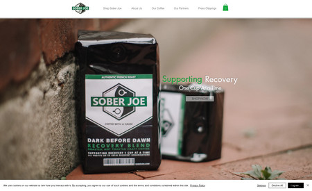 Sober Joe Coffee Co.: Helped Sober Joe with his rebranding and relaunch as well as newsletter and social media