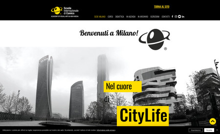 SCUOLACOMICS Mi: Disegno sito Scuola Internazionale di Comics Milano