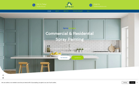 Spray Design: I made designed and develop this site. The most interesting part was the coding part.