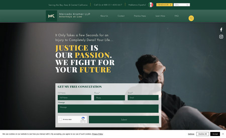Mercado Kramer LLP Attorneys at Law: Website design and implementation project for Mercado Kramer LLP. 