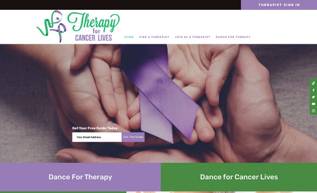 Therapy4CancerLives: We redesign her website and fix her mobile version in Wix editor. We also created a custom sign up  payment form, custom search function and Database.
