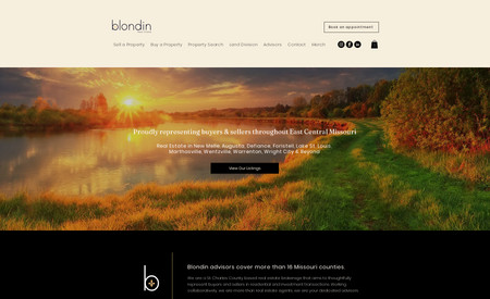 Blondin Real Estate: Design, copy, management, and maintenance
