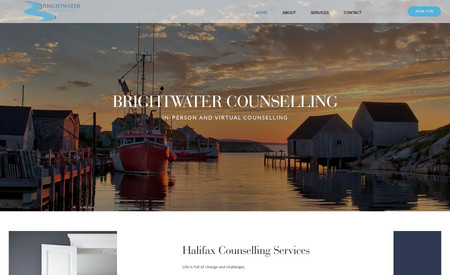 Brightwater: Counselling website deisgn