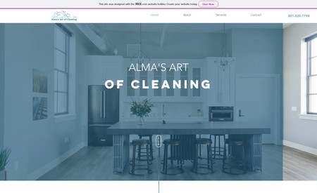 Alma's Cleaning: Client needed a simple website to boost her Google Listing and give her company more credibility. We loved working with her to design a sleek and simple design to help her grow her buisness.