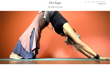 Ora Yoga Studio: Website built for Ora Yoga Studio, specializing in special needs yoga and meditation. Built upon Ora's love of the color, terra cotta and embodying her simple yet effective practices.