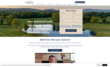 Team Billy Taylor: Website for high performing real estate team