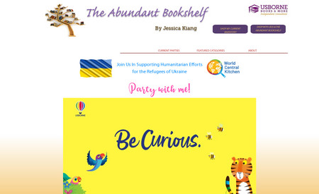 Abundant Bookshelf: Basic website created within 36 hours for a Usborne Books Independent Consultant looking for additional web presence for their organization.  