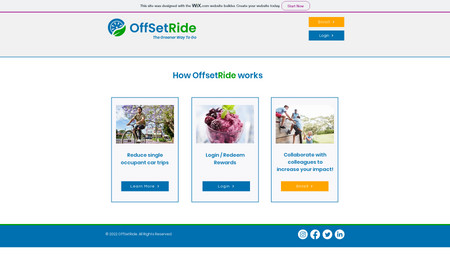 OffsetRide: Web Design, UX