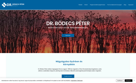 Bodecspeter: Website development and SEO for a Hungarian gynecologist.