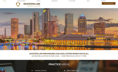 Dickstein Law: Website for attorney in Tampa