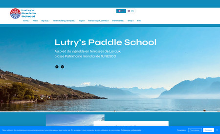 Lutry Paddle School: Création site complet 
recherche de partenariats
Travail sur programme à proposer à l'office du tourisme. 
