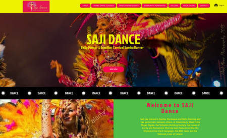 Saji Dance: Saji approached us needing a design refresh. She wanted the site to be vibrant, colourful and fit the brazilian theme. Saji also wanted to introduce online bookings for her dance classes as it was all manual and offline currently.

We launched a fresh new design with online booking & class management for Saji. The client and her students were very happy with the end result. 