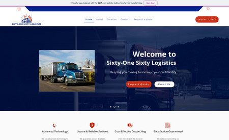 Sixty One Sixty Logi: A professional and super attractive website for a team of experienced professionals who offer freight dispatch services for the trucking industry, specializing in reefer, flatbed, and dry van transport. The website clearly communicates the company's idea, they really love the outcome. Have a look at the awesome design!