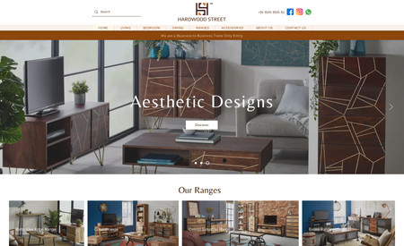 Hardwood Street: Catalogue website for creating enquiry