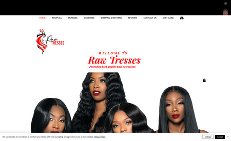 Raw Tresses: This website focuses on hair extension.