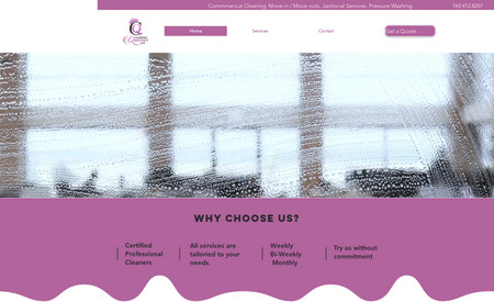 Cleaning Queens: This website is a simply designed website that is easy to navigate.