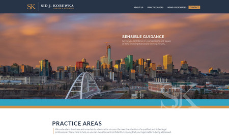 Kobewka Law Office: Website to feature Kobewka Law practice extensive experience with litigation, family law, personal injury, real estate and corporate and commercial law.

Website was created on Wix platform.