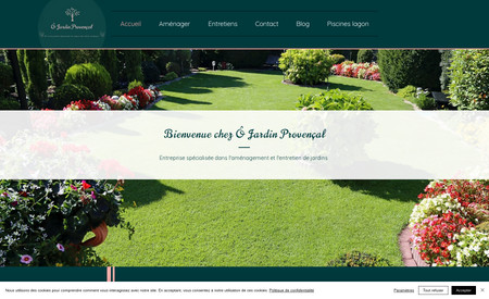 Ô Jardin Provençal: Restrcturation des contenus et amélioration du design du site.