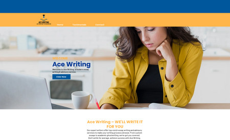 Ace Writing: I worked on my client's Wix website. In response to my client receiving multiple emails, I successfully resolved the issue by implementing necessary solutions.
 The focus was on streamlining communication and optimizing the system to ensure my client's email concerns were effectively addressed.
 The outcome not only alleviated the immediate problem but
 also contributed to a more efficient and organized communication environment for the client.