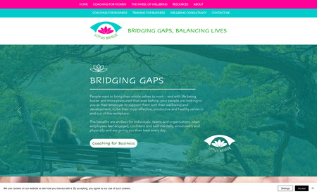 Lotus Bridge: I created this website from scratch to the client's brief.