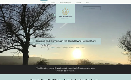 The Wild Hotel: A lovely website redesign to showcase the new camping ground and enable online booking.