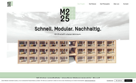 M2-25: Logodesign, Keyvisual sowie Webdesign und Umsetzung für ein Architekturprojekt.