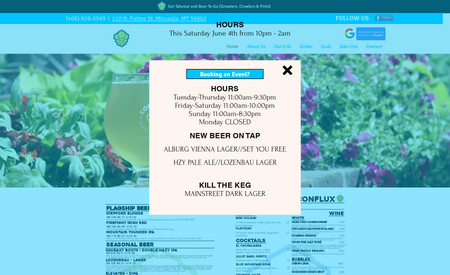 BREWERY: CONFLUX TAPHOUSE / BREWERY : Beer / Restaurant Website created to be found on Google when searched. Ranks 35/100 on Google
Confluxbrewing.com
