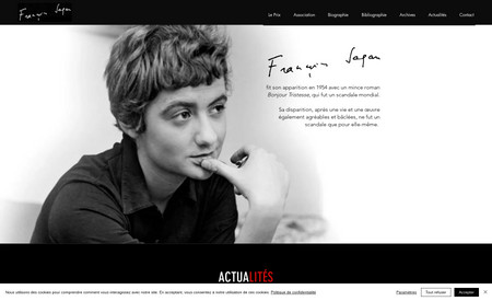 Françoise Sagan: Réalisation intégrale du site et de sa version mobile.
Site en construction ... 