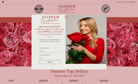 FLOWER ATELIER: Empresa: Comercializadora de Flores - País: USA