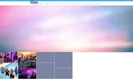 Oasis of Love Church: Website designed and created by JUST-IN-TIME Design.