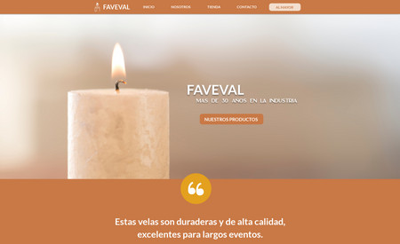 Faveval: Candles online store
