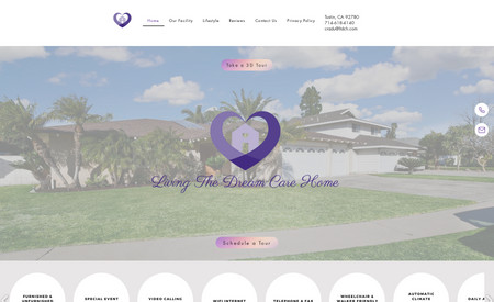 Dream Care: Redesign of website