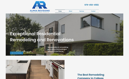 Alpha Revisions: Website design, domain connection, content writing, SEO, and Accessibility.