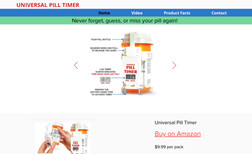 Univer Pill Timer I have redesigned this website for a client