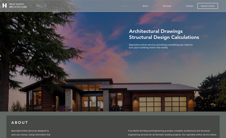 True North Architec: 
For our recent project with an architecture firm, we created a stunning website that showcases their portfolio of exceptional designs. We utilized sleek and modern design elements to create an eye-catching and visually appealing website. The color palette we chose reflects the firm's brand and the architecture industry, using a mix of cool and warm tones. We made sure that the website is easy to navigate, with clear and concise information about the firm and their services. Our focus on search engine optimization ensures that the website is easily discoverable by potential clients searching for architecture firms. Overall, our goal was to create a website that reflects the firm's expertise and attention to detail while providing an exceptional user experience for their clients.
