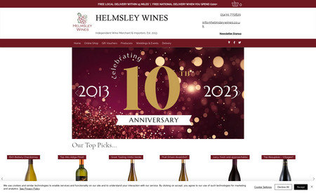 Helmsley Wines: Independent Wine Shop in York offering online and in store sales, We work together on SEO to get more organic traffic and more sales!