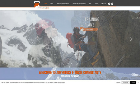 Adventure Fitness Consultants: Web design, SEO