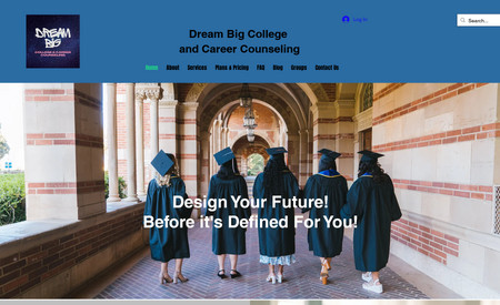 College Career Coach: This site creation and business consulting client specializes in college admissions and career counseling. We created online course, community for the members to interact and support each other and  of course payment processing and calendar booking. Blog writing and a great URL is driving visitors