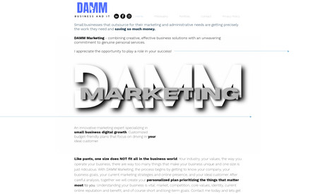 That DAMM Marketing: Robust marketing website.
