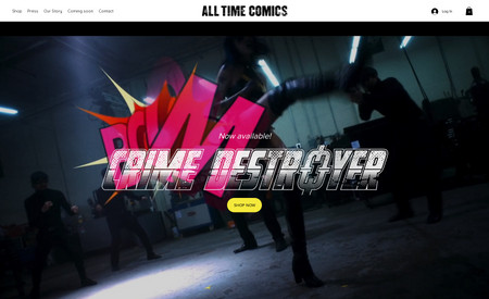 All Time Comics: Website designed and built for an online comics shop with a fast turnaround of 2 weeks. 