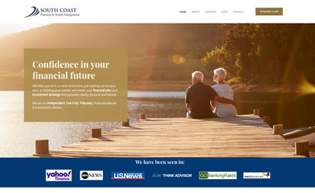 South Coast Planning & Wealth Management: Exclusive web design for South Coast Planning & Wealth Management, a boutique Investment Advisory firm located in Massachusetts, USA.