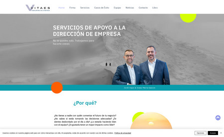 Vitaes Partners: Web para una de las empresas más importantes de servicios ejecutivos a la carta.