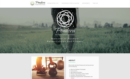 Pondera Rehab: Website design for a Rehab Clinic