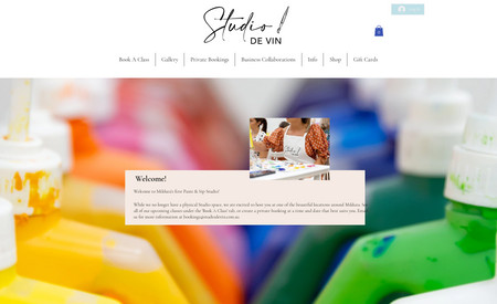Studio de Vin: A wonderful (and very successful) Sip & Paint business now managing their own Wix site.
