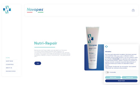 Novopes: We created a custom product page for Novopes.