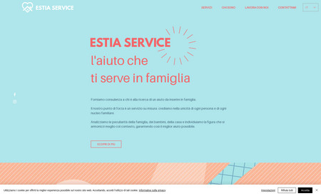 Estia Service: Proogetto grafico web site
